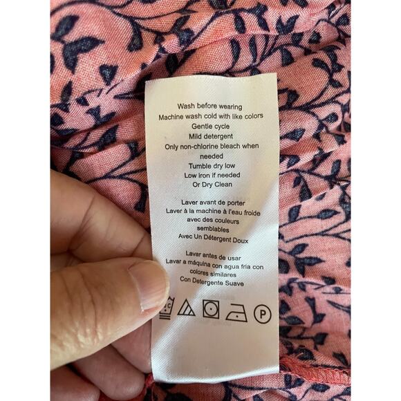 Motherhood Maternity Tunic Top Womens M Floral Peasant Fairy Drawstring Waist - Picture 9 of 10